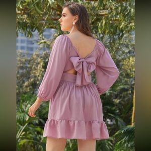 NWOT: Bow back, beautiful pink dress